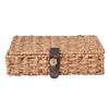 Skillfully Constructed Lidded Box Manual Plant Fiber Supervisor For Living Area Bedroom Shelf Arrangement