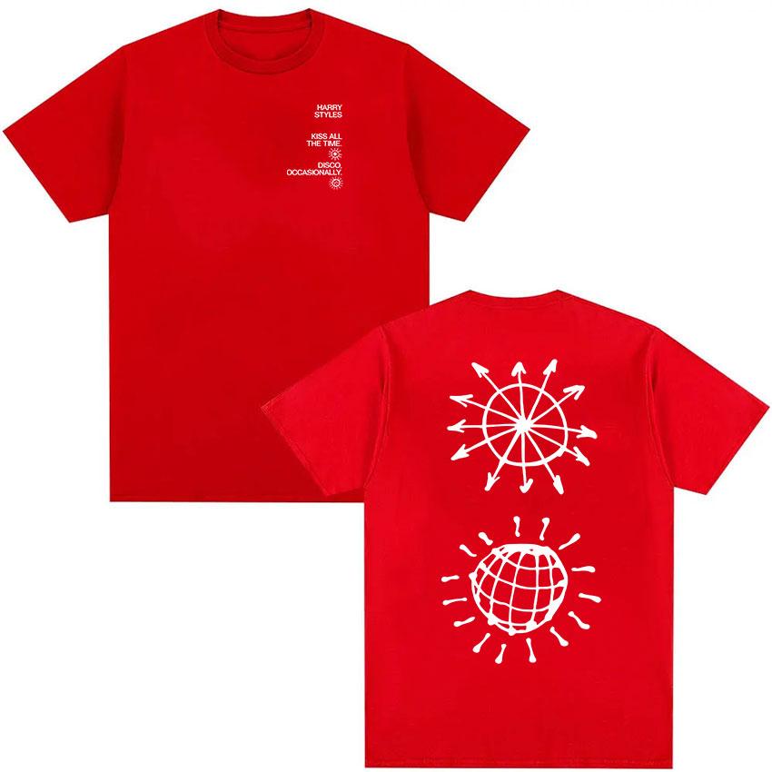 Harry Style Kiss All Time Disco Occasional Tour 2026Summer Mens Womens Luxury Fashion Oversized Cotton Tshirt Street Wear Y2K