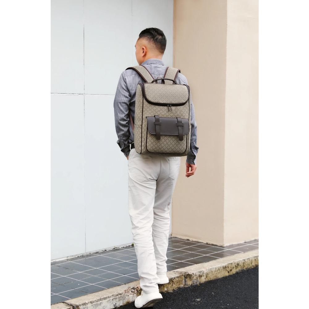 High - End Men's Backpack - Large Capacity Laptop Backpack, Double - Shoulder Bag for Commuting and Travel, Casual Men's Bag