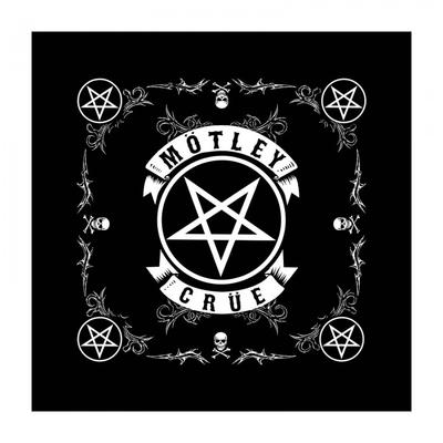 Motley Crue Unisex Adult Pentagram Bandana