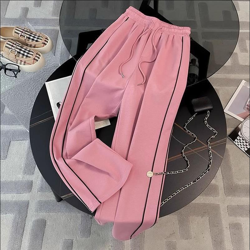 Sportswear Set for Women's Summer  Western-style Age Reducing Korean Casual Wide Leg Pants Two-piece Set
