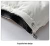 Double-Sided Men's White Duck Down Puffer Jacket: Thick, Warm, Winter Outerwear for Couples