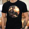 Erkek T-Shirt Anime Ordu Kızı Motifi Pamuklu Beden XS'den 5XL'ye