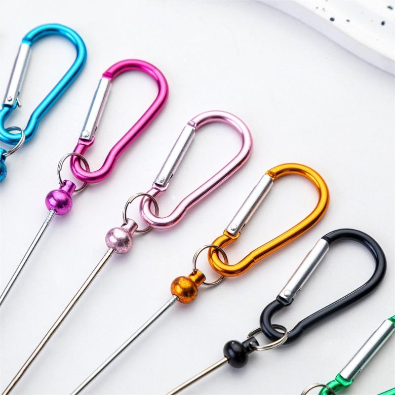Beadable Keychains Bars Blank Beadable Keychains Bars Metal Keychains Multifunctional Key Fob Blank for Jewelry Making