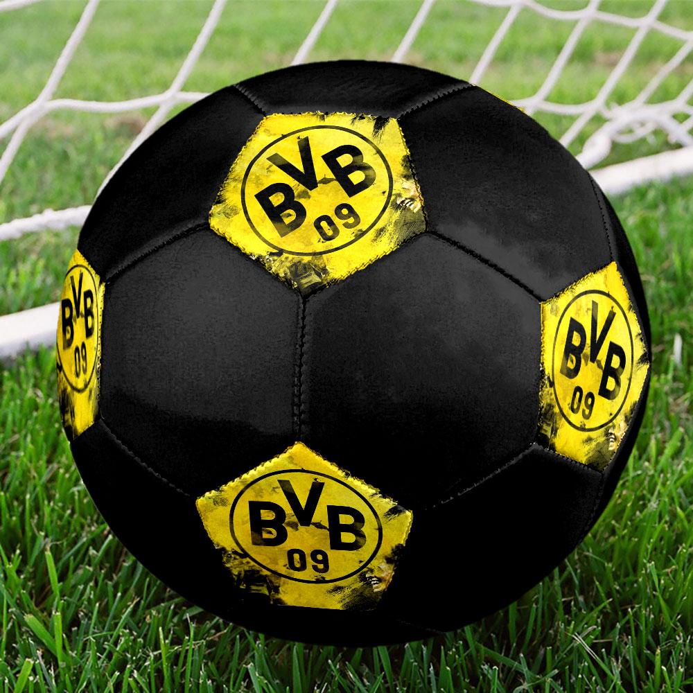 Borussia Dortmund Größe 5 Fußball, Maschinengenähtes PVC, Langlebig & Hoher Rückprall, Für Alle Altersgruppen, Fanartikel, Spiele & Außenbereich.