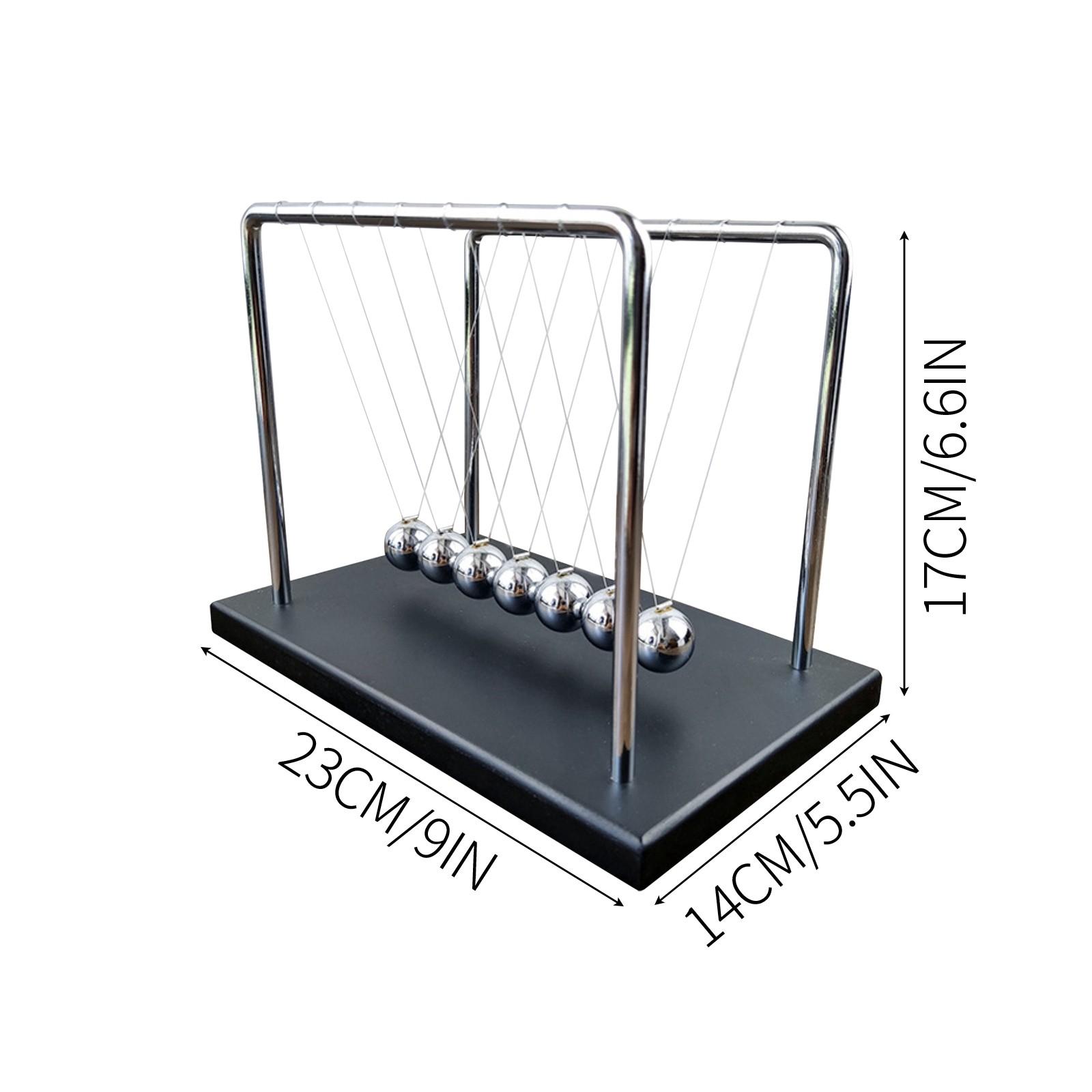 

7 Balls Mechanic Curve Newton Pendulum Ball Metal Newton s Cradle Kids Enlightenment Gifts Stress Relief Desk Ornaments Decor One Size чёрный