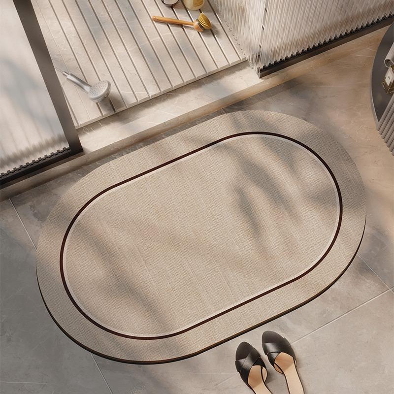 Bathroom Carpet Water-absorbing Quick-drying Floor Mat Non-slip Wash-free Rug Home Decoration Bath Diatom Mud Rugs Alfombra