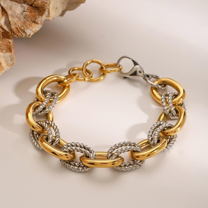 Sophisticated 18K Gold Plated Chain Bracelet Beautifully Craft Jewelry Accessory for Elegant Charm Stylish Outfits