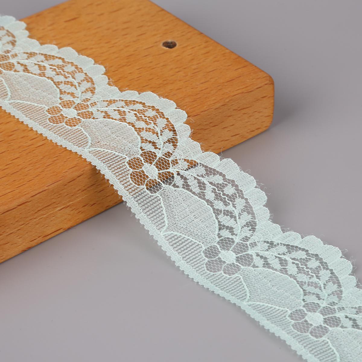 

Кружевная бейка для декора - 4,5 м светло-зеленый