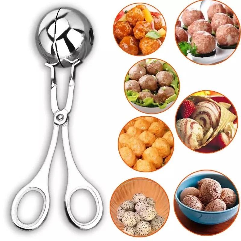 Stainless Steel Meatball Clips Meatballs Maker Tool Non Stick Stuffed Meat Balls Fish Ball Rice Ball Making Mold Kitchen Gadgets