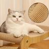 Double-Layer Cat Scratching Post Bed - Sisal Scratching Pad & Resting Perch, Space-Saving Indoor Cat Furniture for Multiple Cats