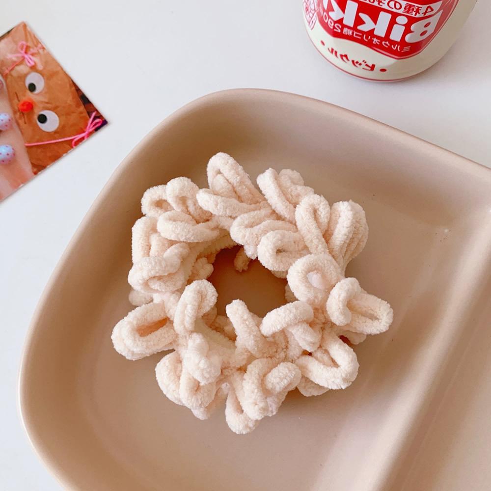 

Жіночі елегантні однотонні плюшеві м які еластичні гумки для волосся, фіксація хвоста, гумка для волосся, резинка для волосся, модні аксесуари для волосся