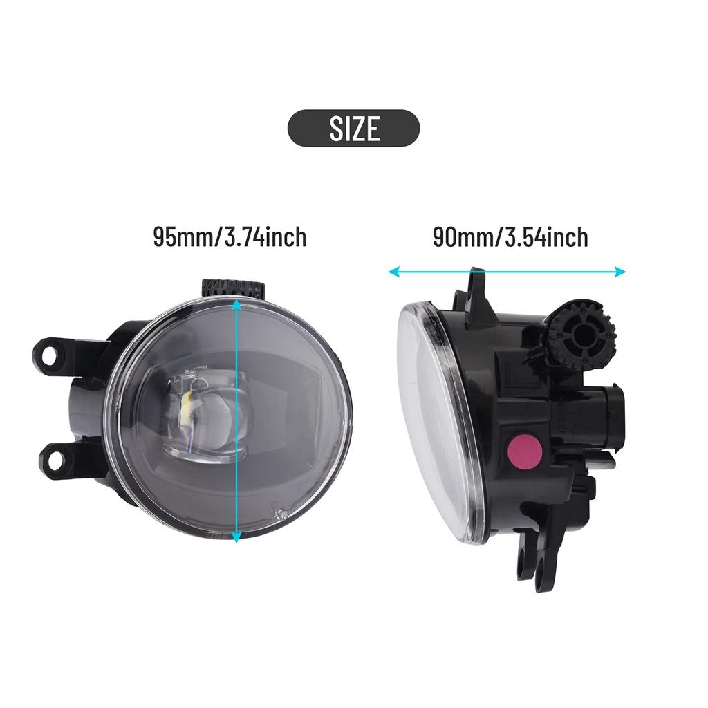 SIEMID LED Fog Lights for Toyota 4Runner, Tacoma, Tundra, RAV4, CHR, Highlander, Venza, Sienna, Scion xA