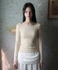 RUBATI Daisy Florette Raglan Long Sleeve Tee_Cream