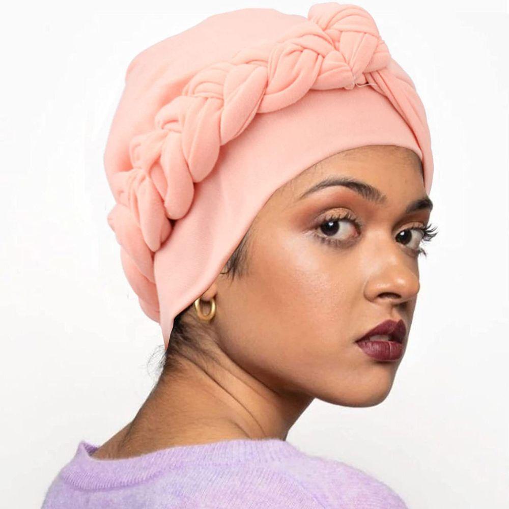 

Twisted Braid Turban Hat Beanies Caps Islamic Turban Women s Hijabs Head Scarf Muslim Turbante темно-синий