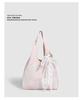 2025 Bow Art Lace One-Shoulder Large Canvas Tote Bag