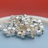 S925 Sterling Silver Multifaceted Spacer Beads for DIY Bracelets, Necklaces, and Accessories