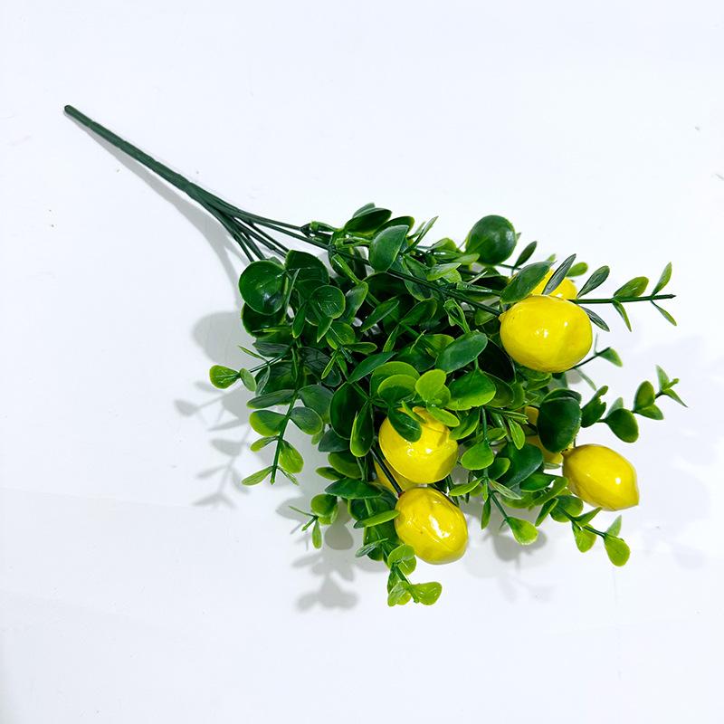 Simulation Eucalyptus Lemon Bundle Simulation Fruit Plants Home Desktop Green Plant Decoration