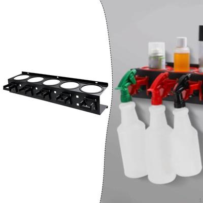 Suporte para Frasco Borrifador Organizador de Ferramentas para Lavagem de Carros Suporte Cabide para Material de Limpeza com Ganchos para Garagem