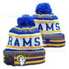 2026 Winter Warm Knit Hat Embroidered Sports Team Cap Men Women