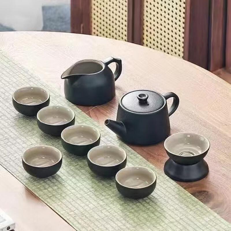 Handun Black Pottery Kung Fu Tea Set
