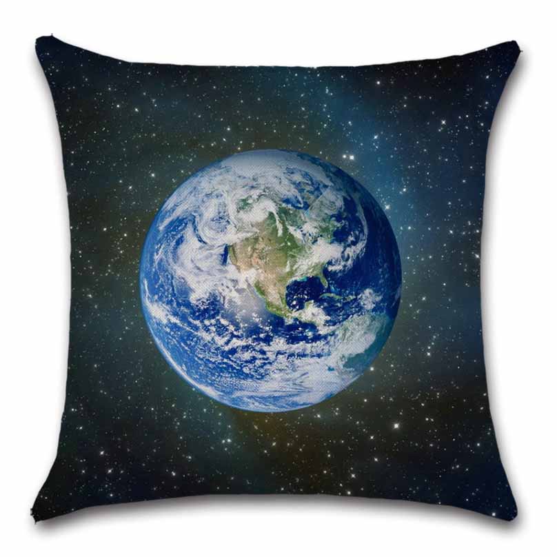 Eight Planets of the Solar System Kids Gift Printed Cushion Cover Chair Seat Sofa Decoration Home Decor Pillowcase