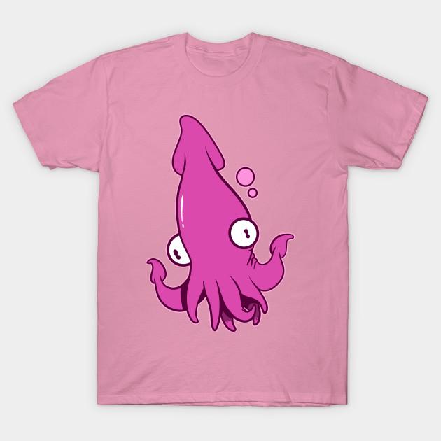 T Shirt Women Pink Squid Harajuku Print Kawaii Tshirt Summer Short Sleeve Female T-Shirt Top Tee