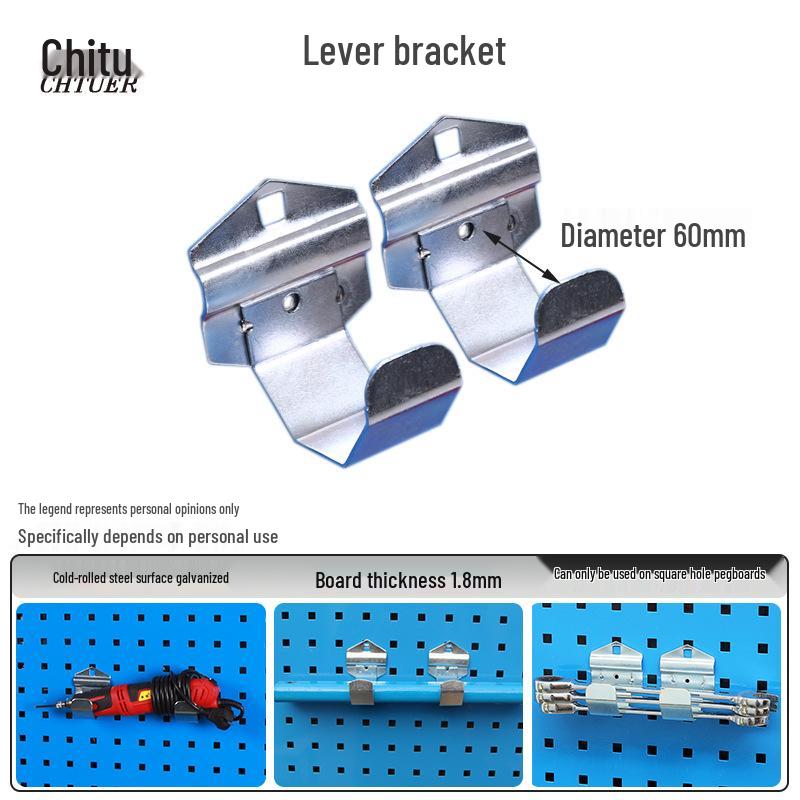 Stainless Steel Pegboard Rack & Hook Set for Tool Organization