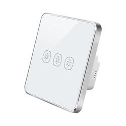 Newly Developed Tuya Wifi Smart Wall Switch Zigbee Smart Light Switch with Neutral Line for Power Consumption 86mm*86mm*34mm&Eu Standard белый