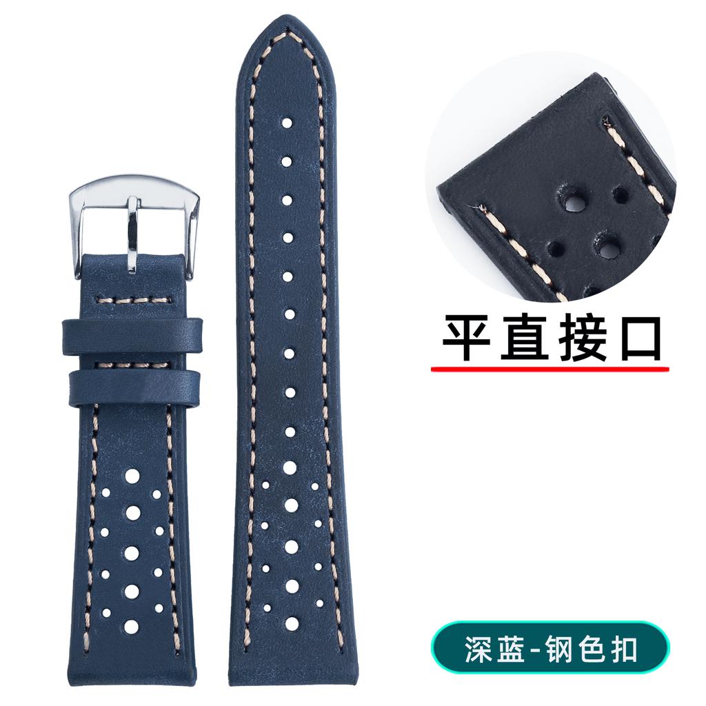 Handmade PUEBLO Italian Cowhide strap 18 19 20 21 22MM for Omega Longines Rolex Soft Retro breathable Genuine leather Watch band