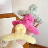 Winter Plush Hair Claw Faux Furry Korean Style Cross Teeth Back Head Shark Clip Solid Color Hair Barrette Headwear Hair Accessories