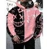 Autumn/Winter Best-selling Street Fashion Casual Comfort Soft Smiling Face Pattern Printed Men's Hooded Sweatshirt