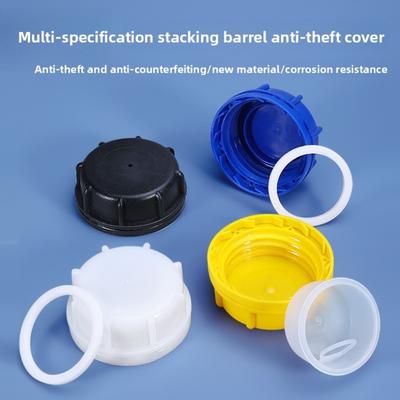 100mm Black Plastic Valve Lid IBC Tank Valve Replace Cap Valve Cover Gaskets Coarse Thread Durable Home Garden Tool