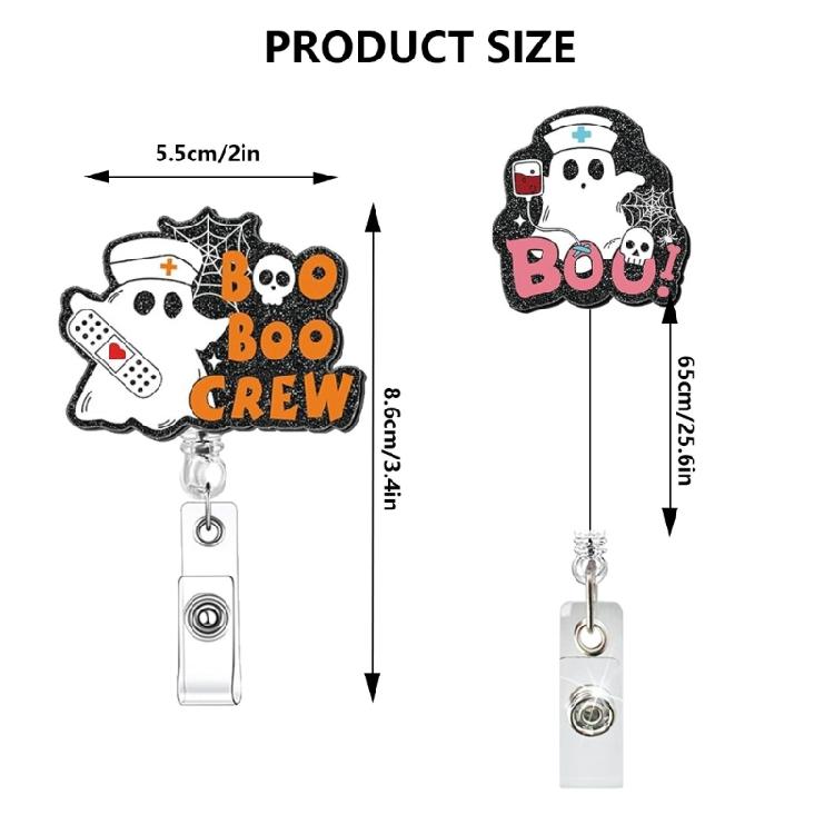 Halloween Deck Retractile Symbol Roll Whirling Clip For IDENTITY Layouts Workplace School Accessories