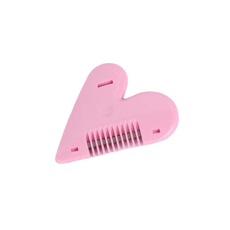Double-Sided Peach Heart Hair Comb & Children's Safe Trimmer
