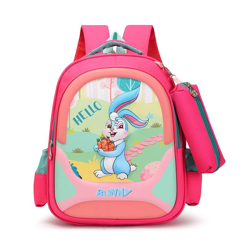 Adorable Hard Shell Cartoon Backpack For Kids Oxford Fabric Lightweight Cute Design For School