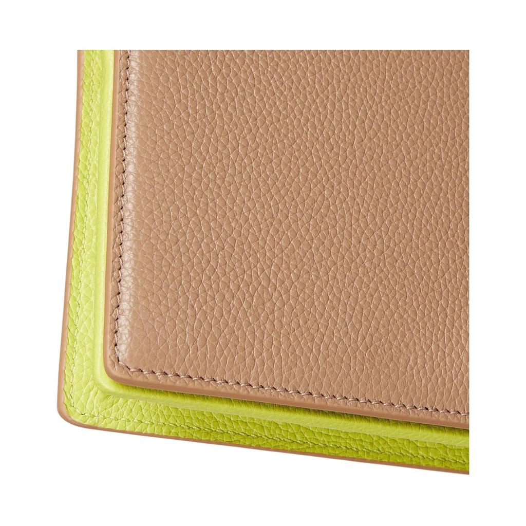 Gucci GG Marmont Gold Tone Accessory Metal Chain Strap Leather Shoulder Crossbody Wallet Women Wallet Beige Bright-Green 497985-AAE5F-2843