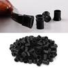 100pcs Black White Cigarette Pipe Disposable Tips Pipe Mouthpiece Stem Rubber Bits(#2)