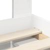 White Bed Frame with Headboard 200 x 200 cm Solid Pine Wood