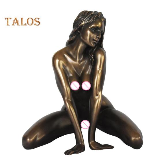 

5-дюймовая сексуальная женская статуэтка из смолы, обнаженная женская фигура, настольная скульптура девушки для прикроватного столика, каминной полки, любителей искусства и коллекционеров бронзовый