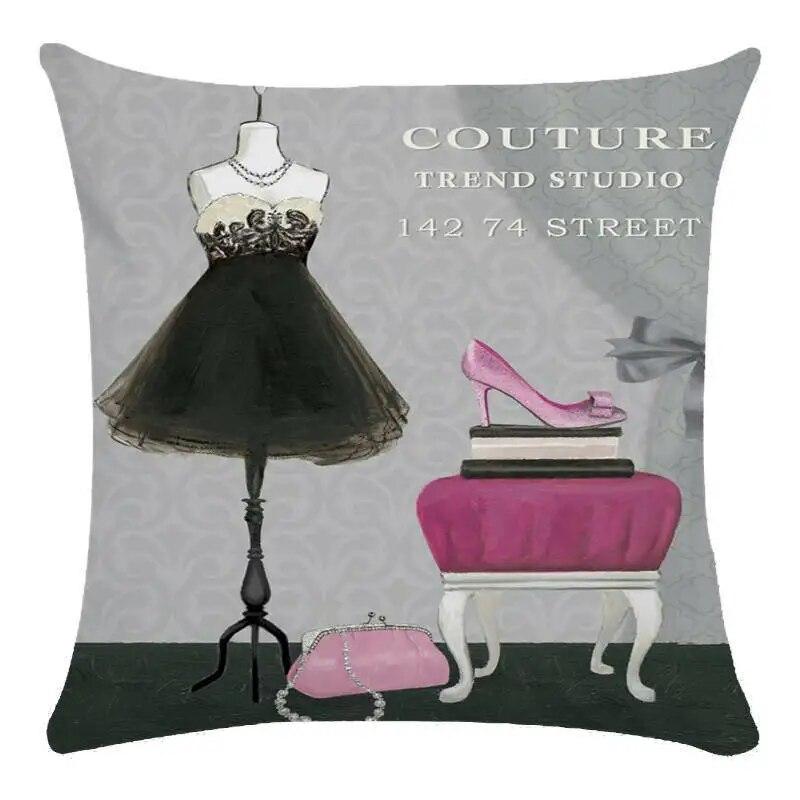 

Милая наволочка принцессы, красивое платье, диван, квадратный стул, спальня, гостиная, предметы интерьера 40x40cm