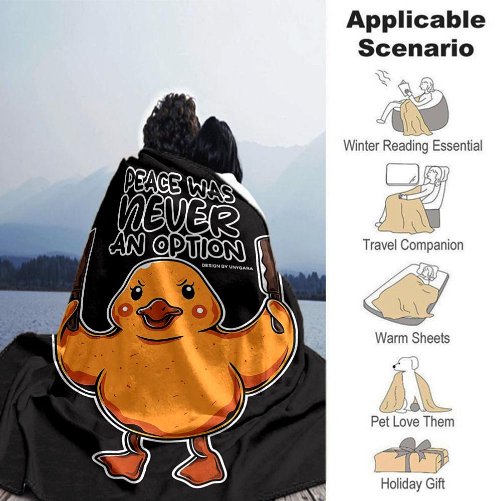 1pc duckling guns Throw Blanket Soft Flannel, Cozy All Season Polyester Perfect for Home, Office