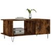 Coffee Table Smoked Oak 90x50x40 Cm Wood Based Material