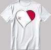 Malta Eurovision Song Contest Malmö 2024 White-Black Men/Women T Shirt Q024