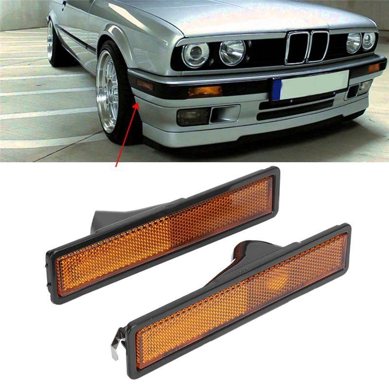 Car Side Marker Lights For BMW E30 E32 E34 318I 325I Car Left Right Side Turn Signal Marker Light 63141377849