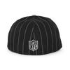 New Era Cap 59FIFTY Las Vegas Raiders NFL PINSTRIPE 2020 INAUGURAL SEASON FITTED CAP LAS VEGAS RAIDERS Hat American Football Black 5950 Sz 7-78 [Used]