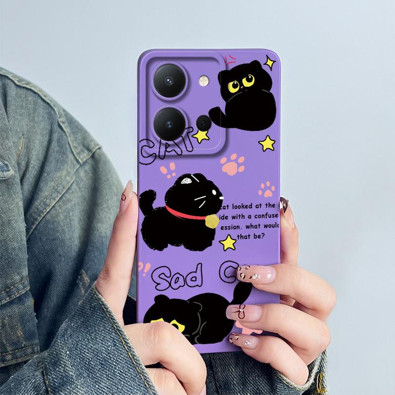 For Vivo Y36 4G Russia Phone Case Cute Astronaut Back Cover Vivo Y 36 Funda Soft Liquid Silicone Camera Protection Bumper Coque