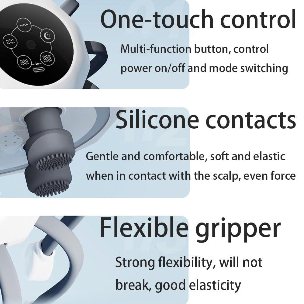 Octopus Claw Electric Head Massager Stress Relief Scalp Massager  For Relaxation Stress Migraine