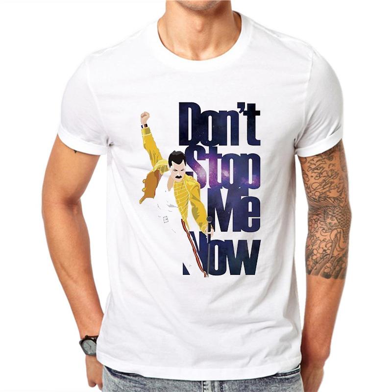 

Lettbao Freddie Mercury Funny Mens T Shirts Summer Short Sleeve Men s T-shirt Harajuku O-neck White Tshirt Fashion Summer Top 4XL