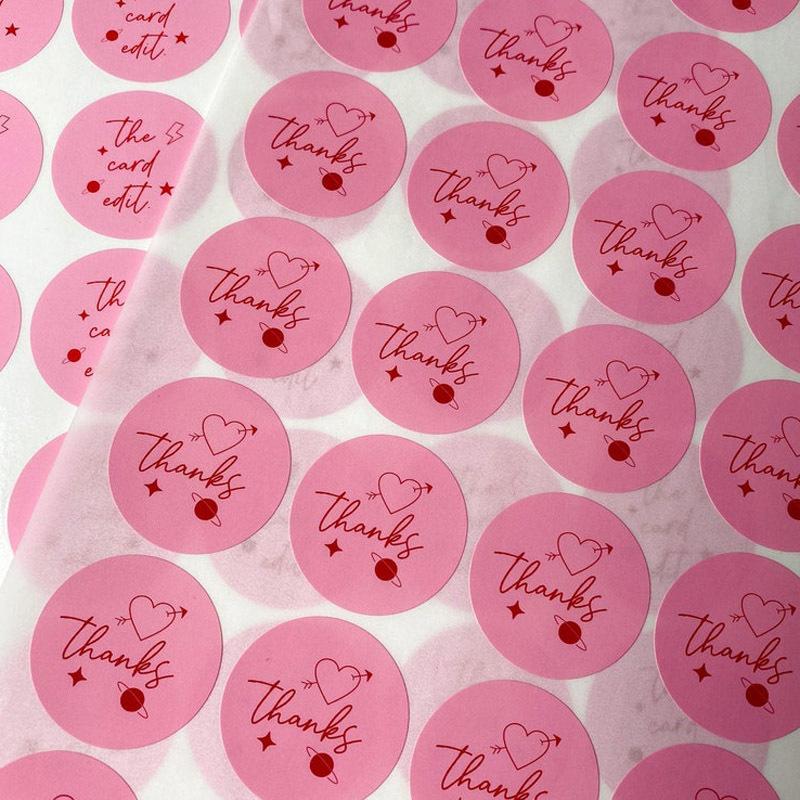 100PCS 3cm 4cm 5cm 6cm 7cm Your logo stickers, custom printed, ideal for small businesses, comes with 100 stickers